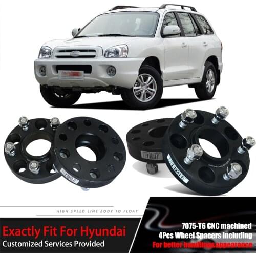 Teeze 4pcs 5X114.3 67.1CB 25mm Thick Hubcenteric Black Coulor Wheel Spacer Adapters For Hyundai Series