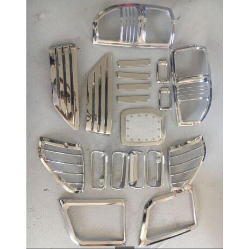 Car exterior decoration 1998-2000 for Toyota Land Cruiser Prado 3400 FJ90 headlight taillight handle fuel tank cap sequin 19pcs