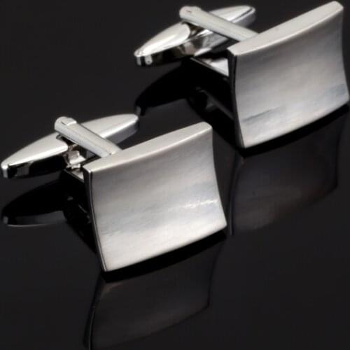 XK436 High quality French Silvery Cufflinks laser metal Cufflinks men Wedding Shirt / wholesale / retail / accessories