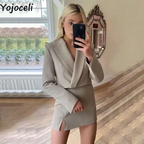 Женские офисные пиджаки Yojoceli China At AliExpress