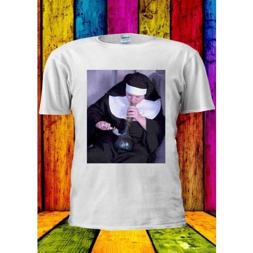 Nuns And Bongs Weed Funny Smoking T-Shirt S-3Xl Tank Top Men Women Unisex