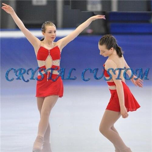Custom Ice Skating Dresses For Girls New Brand Vogue Figure Skating Competition Dress For Women DR3052