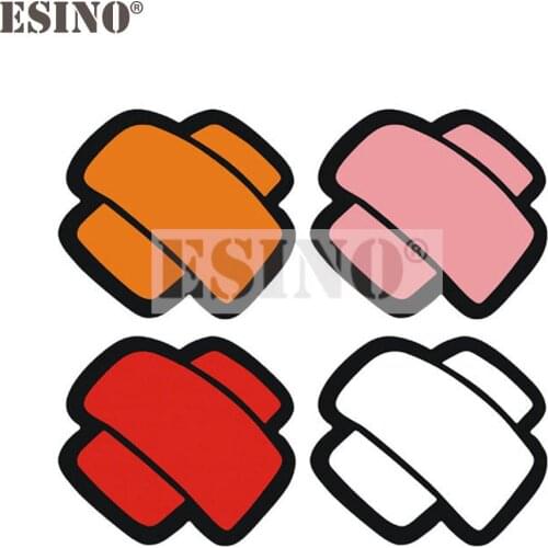 4 x Reflective Scraches Covering Band Aid Auto Decal Cartoon Car Sticker Car Bumper Body Decal Creative Pattern Vinyl