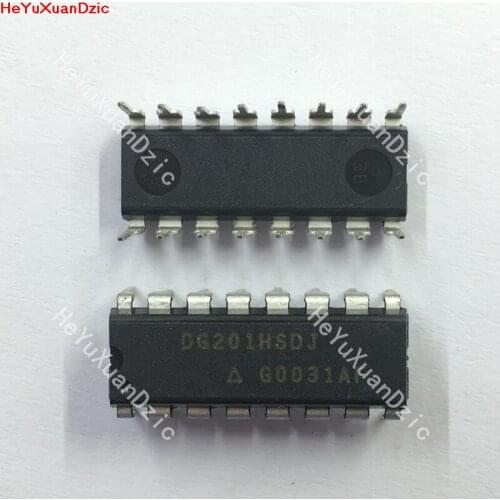 5PCS/LOT DG201HSDJ-E3 DG201HSDJ IC SWITCH QUAD SPST 16DIP New Original Product