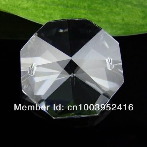 900pcs 18mm CLEAR CRYSTAL OCTAGON GLASS BEADS CHANDELIER CHAIN PARTS DECORATIONS
