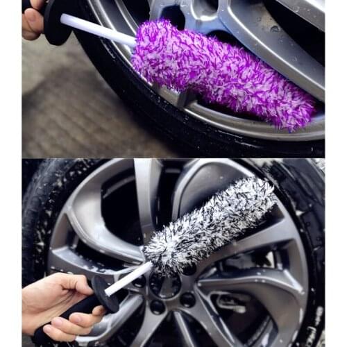 A70F Car Wheel Brush Premium Automotive Detailer and Tire Brush Cleaning Kit for Bikes Equipment Exhaust Tips Rim Brush