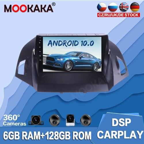 Android 10.0 128G Car Multimedia Player For Ford Kuga Escape 12-19 Radio GPS Navigation Auto Stereo Recorder Head Unit Audio