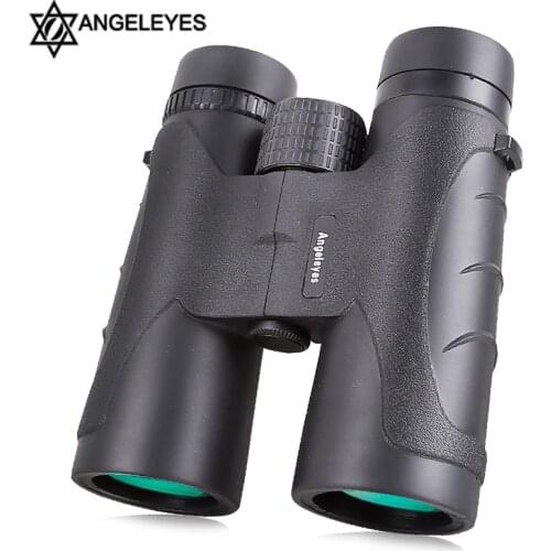 Angeleyes 10x42 HD Binoculars Wide Angle Professional Binocular High Power Telescope Bak4 Prism Optics for Outdoor Hunting
