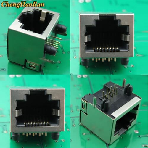 ChengHaoRan 10PCS/Lot RJ45 Network Ethernet FEMALE SOCKET SMT SMD 56 8P8C female jack connector