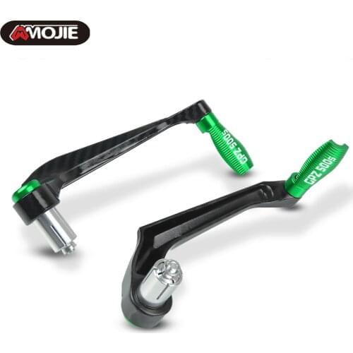 For Kawasaki GPZ 500S GPZ500S 1990-2009 2008 Motorcycle CNC Handlebar Grips Guard Brake Clutch Levers handguards 22mm Protector