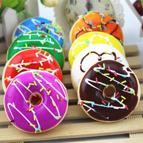 Simulation Donut Squeeze Toy Slow Rising Kids Adult Stress Relieve Squeezes Decor