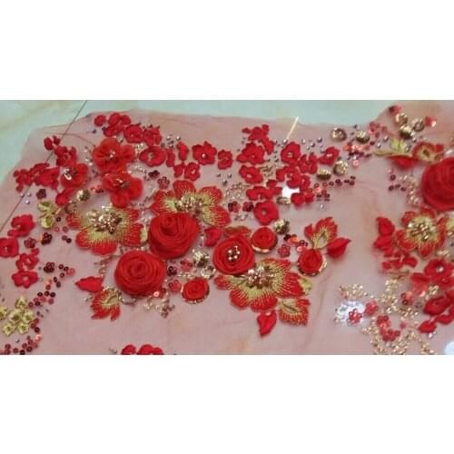 RED,very nice african SYJ-397-4 style french lace fabric good quality!Transparent material with sequins! wholesale price