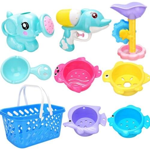 Creative Childrens Play Water Beach Toys Bathroom Bath Parent-child Interaction Pattern Water Spray Toy Set Play House Toys