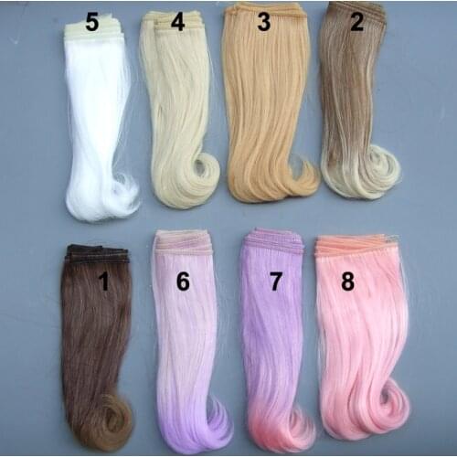 1 piece 15cm length curly doll wig 1/3 /1/4 1/6 bjd curly BJD wigs SD doll hair