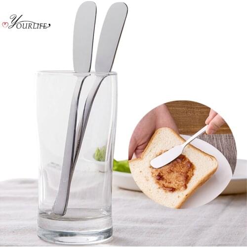 OYOURLIFE 1pc Kitchen Stainless Steel Butter Knife Cheese Dessert Jam Spreaders Cream Knifes Western Cutlery Breakfast Tool