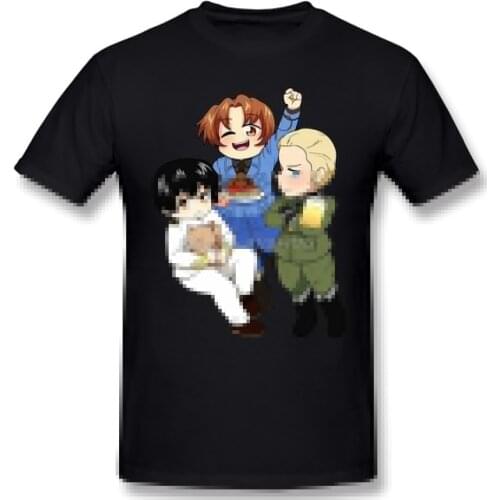 Cute Special TShirt Hetalia Axis Powers Personifications of Countries World War II Anime Leisure Plus Size T Shirt T-shirt