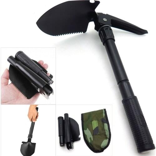 Multi-Functional Military Folding Shovel Survival Spade Emergency Garden Camping Aftermarket Free Shipping