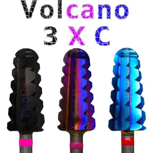 Proberra Carbide Volcano Carbide Tungsten barrel nail Carbide stable shank Accessories Cutter pedicure drill bits