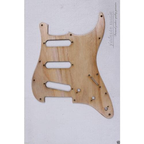 New Electric Guitar Pickguard Flame wood Pickguard Wooden SSS Strat Guitar Accessories