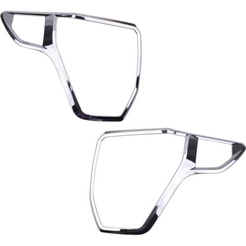 1 Pair Rear Tail Light Lamp Cover Trim Frame Decoration ABS Chrome Style Fit For Ford Explorer 2016 2017 2018