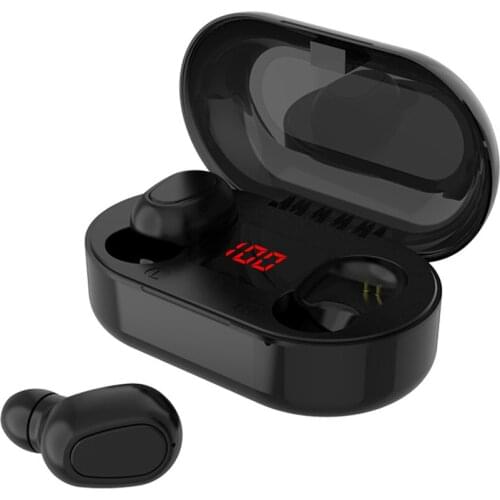 TWS Bluetooth Earphone Wireless Earbuds With Microphone LED Display L22 L21 Earphones Waterproof Noise Cancelling