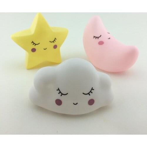 Moon-Cloud-Star Set-Night Lamp