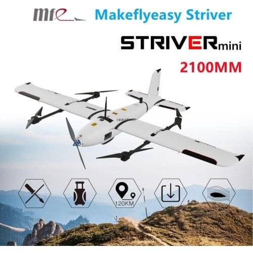 2021 New Makeflyeasy Striver 1200mm VTOL 4+1 Version Aerial Survey Carrier Fix-wing UAV Aircraft Mapping VTOL