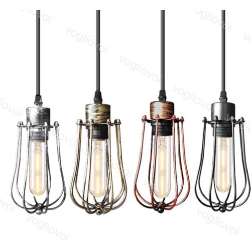 Vogliovoi Pendant Lights 1M Hanging 85-265V Retro Nostalgic Grapefruit Iron E27 Industria Indoor For Dining Room Restaurant Cafe