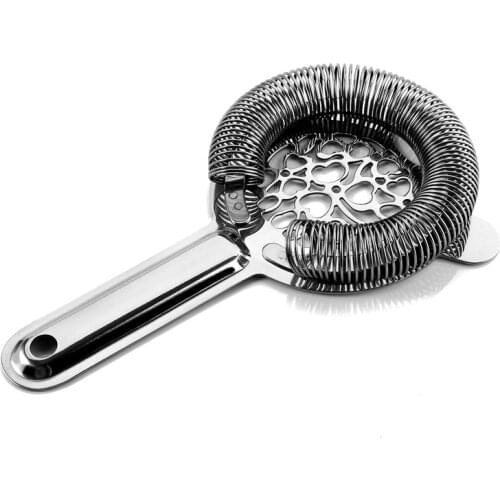 Premium Hawthorne Strainer / Cocktail Strainer, Silver Finish in 18-8 (#304) Stainless Steel, High Grade Barware/Bartender Tools
