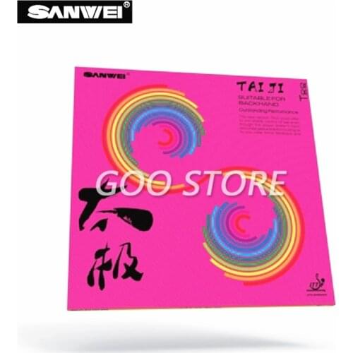 SANWEI TAIJI PLUS TAICHI Table tennis rubber half-sticky German style tension with sponge ping pong rubber tenis de mesa
