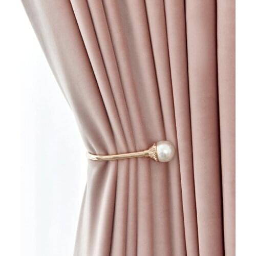 Luxury High end Pink velvet Curtains For Bedroom girl room bedroom Thermal Insulating Velvet Thick Curtains Cloth Drapes