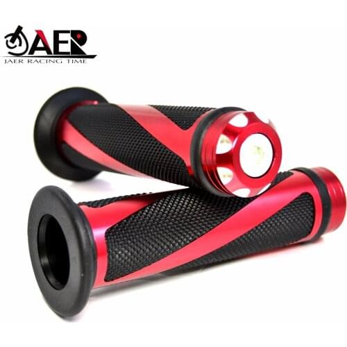 JAER 7/8 "22mm Motorcycle Handle Handlebar Moto Hand Bar Grip for Honda BMW Yamaha Kawasaki Suzuki Benelli Ducati