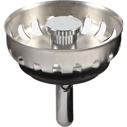 Talea Stainless Steel Home Kitchen Sink Drain Mesh Stopper Basket Strainer Waste Plug Bathroom Basin Sink Filter QS362C001