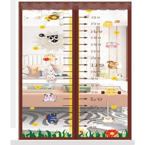 Summer Anti-Mosquito Fly Bug Insect Magnetic Door Curtains Net Cartoon Stature Height Home Automatic Close Bedroom Kitchen Mesh