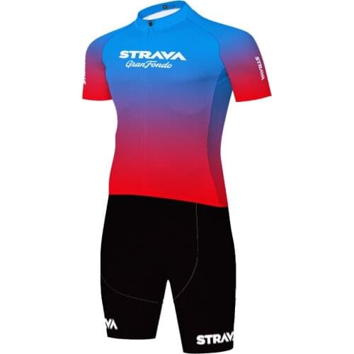 Strava cycling skinsuit men quick dry bike clothing one piece Triathlon suits tenue velo homme ​20D gel equipacion ciclismo