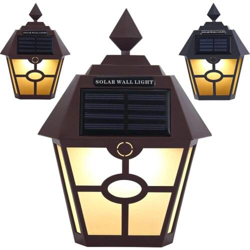 Solar Lights for Wall, Porch, Garden, Fence, Path, Walkway; Sun Powered Outdoor Patio Deck Yard Lamps,Light Sensor Auto On/Off