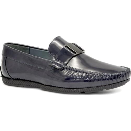 Gedikpasalı Mrc 11260 Navy Blue 2021 Summer Men 'S Shoes Genuine Cow Leather Business Elevator Buckle Breathable Daily Casual Dress Street