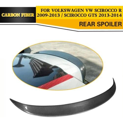 Carbon Fiber Rear Roof Spoiler Wing for Volkswagen VW Scirocco R 2009 -2013 Scirocco GTS 2013 2014 Car-Styling