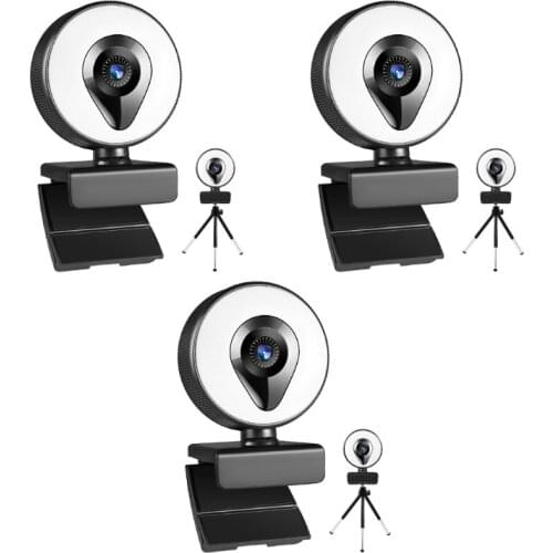 Webcam 1080 4K 2K Focus AutoFocus Web Cam USB PC Computer Microphone Desktop 360° Camera Video Widescreen Live Cam 800W