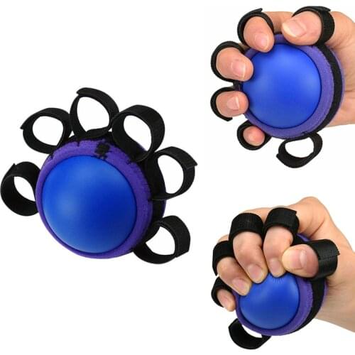 Finger Hand Grip Gripper Powerball Muscle Power Training Rubber Ball Rehabilitation Exercise Gripping Ball Fitness Equipment