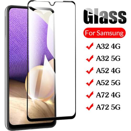 Full Cover For Samsung Galaxy A32 A72 A52 Case 3D Protective Glass On Samsun A 32 A 52 A 72 32A Tempered Glass Safety Film Armor
