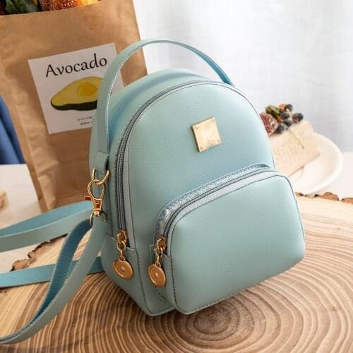 La MaxZa Women Mini Backpack PU Leather backpack Teenage Girls Kids Multi-Function Small Bagpack Ladies School Backpack Mochila