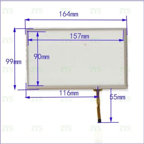 ZhiYuSun 164mm*99mm M7095A 7inch touch screen resistance screen Digital general touch screen this is compatible