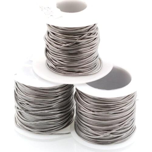 10 Yard/roll 316L Stainless Steel 0.9mm 1.2mm 1.5mm Snake Bulk Chain Fit DIY Women Men Necklace Jewelry Making Findings Crafts