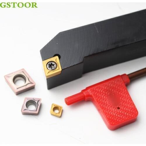 1PC SCLCR0808F06 SCLCL0808F06 SCMCN0808H06 CNC External Turning Tool Holder +10PCS CCMT06 Carbide Inserts Arbor Sets