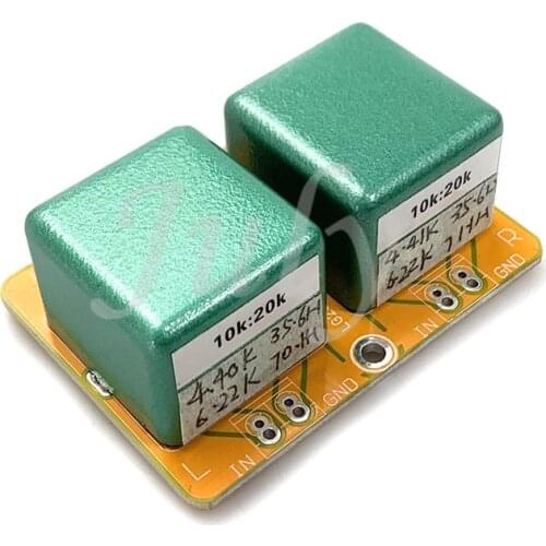 10K: 20K audio signal transformer,German Permalloy passive signal transformer.20Hz-47KHz -1.6DB,Primary inductance 25H-35H