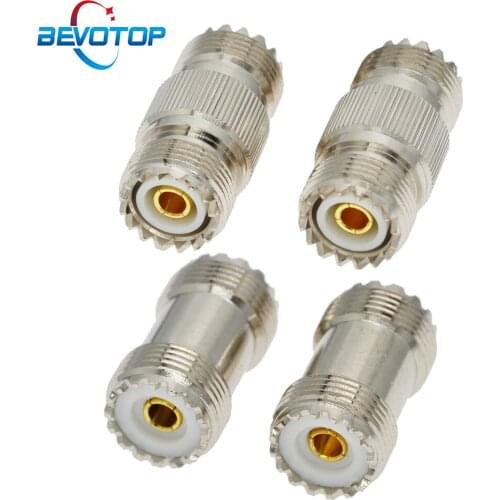 2pcs/lot UHF Connectors PL259 Female to Female Coaxial Adapter for CB Ham Radio Antenna SWR Meter Cable Extention