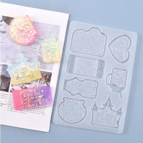 2020 New Silicone Mould Dried Flower Resin Decorative DIY Game console quicksandbox mould Type epoxy resin molds for jewelry