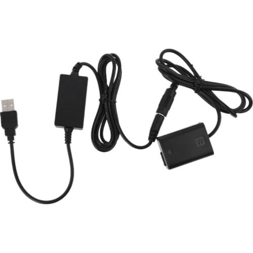 K92F 2A USB to NP-FW50 Dummy Battery Power Adapter for -Sony A7 A7R A7S A7II A7RII