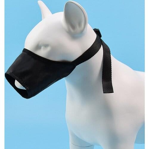 Anti Barking Dog Muzzle for Small Large Dogs Adjustable Pet Mouth Muzzles Nylon Strap Breathable Dog Mouth Muzzle Anti Bite Chew